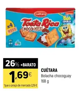 Coviran Cuétara bolacha chocoguay promoção