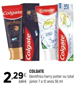 Coviran Colgate dentífrico harry potter ou total júnior promoção