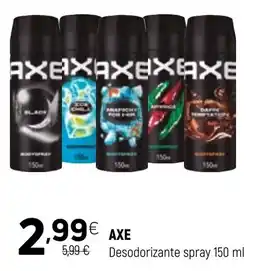 Coviran axe desodorante spray promoção