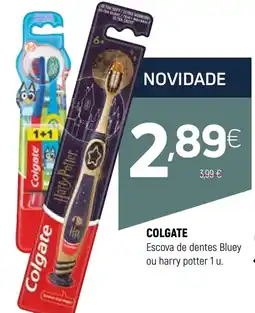 Coviran Colgate escova de dentes bluey ou harry potter 1 u. promoção
