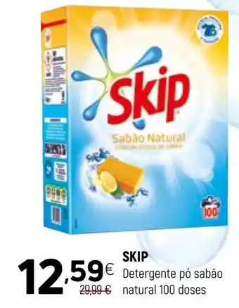 Skip detergente pó sabão natural 100 doses