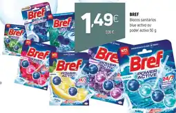 Coviran Bref blocos sanitários blue activo ou poder activo 50 g promoção