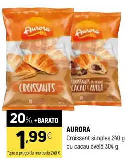 Coviran Aurora croissant simples ou cacau avelã promoção