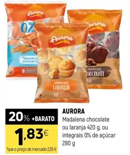 Coviran Aurora madalena chocolate ou laranja promoção