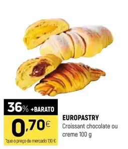 Coviran Europastry croissant chocolate ou creme promoção