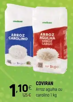 Coviran coviran arroz agulha ou carolino 1 kg promoção