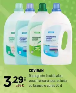 Coviran Detergente liquido aloe vera, frescura azul, colônia ou branco e cores promoção