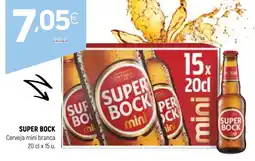 Coviran super bock cerveja mini branca promoção