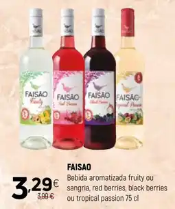 Coviran Faisao bebida aromatizada fruity ou sangria, red berries, black berries ou tropical passion promoção