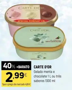 Coviran Carte d'or gelado menta e chocolate promoção