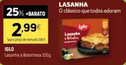 Coviran iglo lasanha à bolonhesa promoção