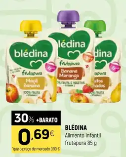 Coviran Blédina Alimento infantil frutapura promoção