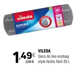 Coviran Vileda saco do lixo ecobag style fecho fácil promoção