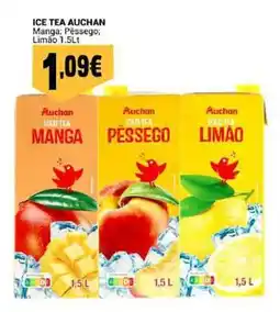 Neomáquina Ice tea auchan manga pêssego limão promoção