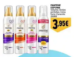 Neomáquina Pantene espuma volume; ondas perfeitas; extra forte; caracóis promoção