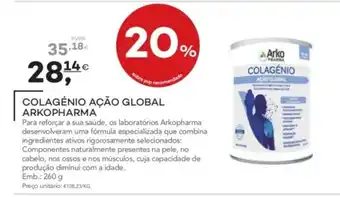 Colagénio ação global arkopharma