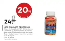 Well's kids gummies cerebrum promoção