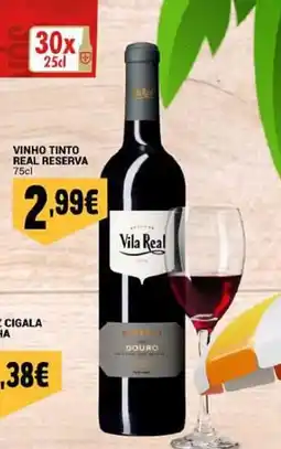 Neomáquina Vila Real vinho tinto real reserva promoção