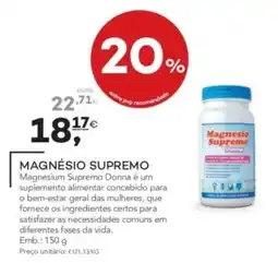 Well's Magnésio supremo donna promoção