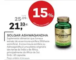 Well's Solgar Ashwagandha promoção