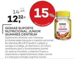 Well's gomas suporte nutricional junior gummies centrum promoção