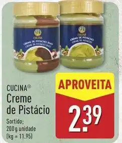 ALDI Creme de pistacio promoção