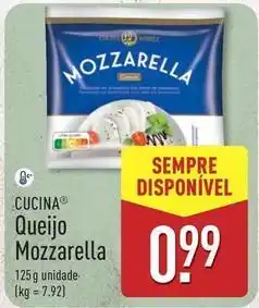 ALDI Queijo mozzarella promoção