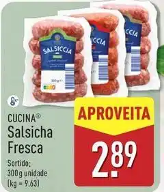 ALDI Salsicha fresca promoção