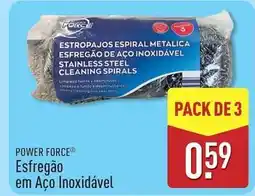 ALDI Esfregao em aço inoxidavel promoção