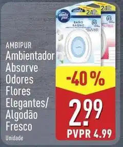 ALDI Ambi pur - ambientador absorve odores flores elegantes promoção