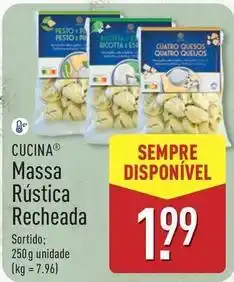 ALDI Massa rustica recheada promoção