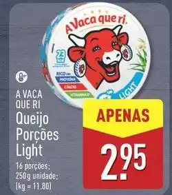 ALDI A vaca que ri - queijo porções light promoção
