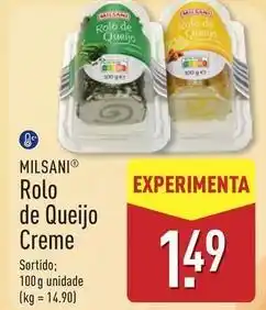 ALDI Rolo de queijo creme promoção