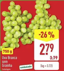 ALDI Uva branca sem grainha promoção