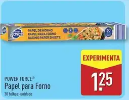 ALDI Papel para forno promoção