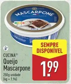 ALDI Queijo mascarpone promoção