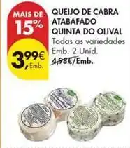 Pingo Doce Quinta do olival - queijo de cabra atabafado promoção