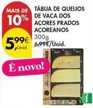 Pingo Doce Tábua de queijos de vaca dos açores prados açoreanos promoção