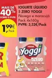 Pingo Doce Yoggi - iogurte liquido 5 zero promoção