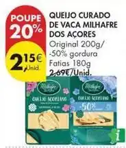 Pingo Doce Milhafre - queijo curado de vaca milhafre dos açores promoção