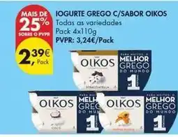 Pingo Doce Oikos - iogurte grego c/sabor promoção