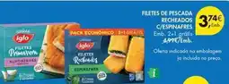 Pingo Doce Iglo - filetes de pescada recheados c/espinafres promoção