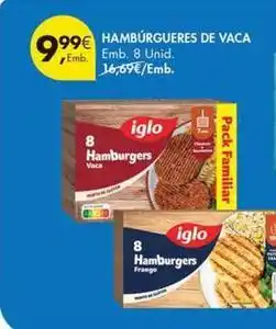 Pingo Doce Iglo - hamburgueses de vaca promoção