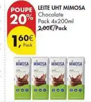 Pingo Doce Mimosa - leite uht promoção