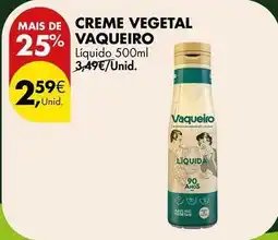 Pingo Doce Vaqueiro - creme vegetal promoção