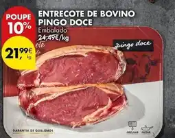 Pingo Doce Pingo doce - entrecote de bovino promoção