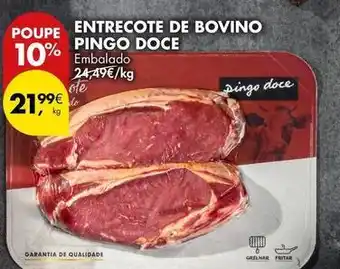 Pingo Doce Pingo doce - entrecote de bovino promoção