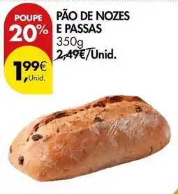 Pingo Doce Pão de nozes e passas promoção