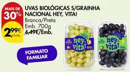 Pingo Doce Nacional - uvas biologicas s/grainha promoção