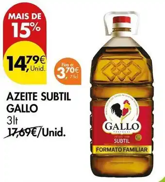 Pingo Doce Gallo - azeite subtil promoção